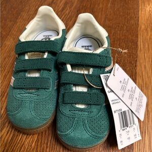 Toddler Green Adidas Gazelles Size 8 NWT